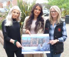 From left to right:  Ellie Fitchett of Rumours Hair and Beauty, Jess Harris of UK Beauty Club and  Sarah Doolan of GDT Automotive.